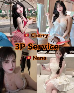 Nana + Cherry 3P Service HOT From Vietnam Lady 🇻🇳