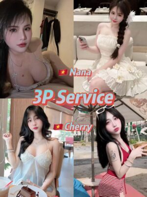 Nana + Cherry 3P Service HOT From Vietnam Lady 🇻🇳